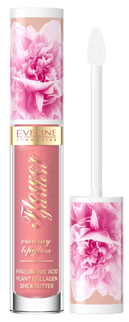 Блиск для губ Eveline Cosmetics Flower Garden кремовий 02 4.5 мл (5903416052401) - зображення 1