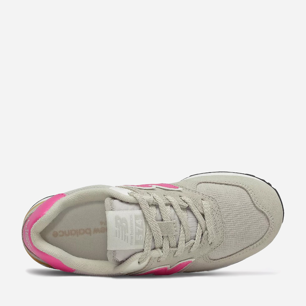Дитячі кросівки для дівчинки New Balance 574 PC574ME2 32.5 Сірі з рожевим (195173142203) - зображення 3