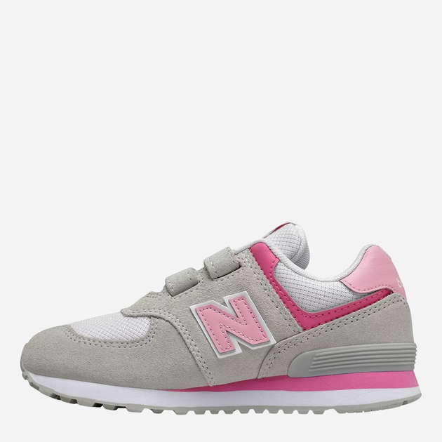 Buty sportowe dziecięce dla dziewczynki na rzepy New Balance 574 PV574SA2 28 Szare (195173159379) - obraz 2