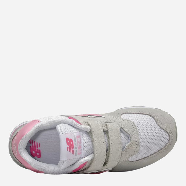 Buty sportowe dziecięce dla dziewczynki na rzepy New Balance 574 PV574SA2 28 Szare (195173159379) - obraz 3