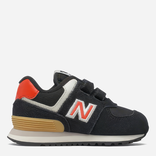 Дитячі кросівки для хлопчика New Balance 574 IV574ML2 26 Чорні з червоним (195173119618) - зображення 3