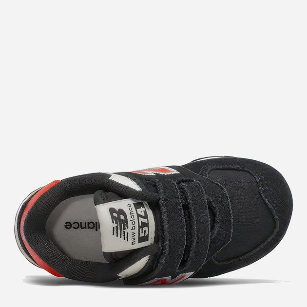 Дитячі кросівки для хлопчика New Balance 574 IV574ML2 26 Чорні з червоним (195173119618) - зображення 4