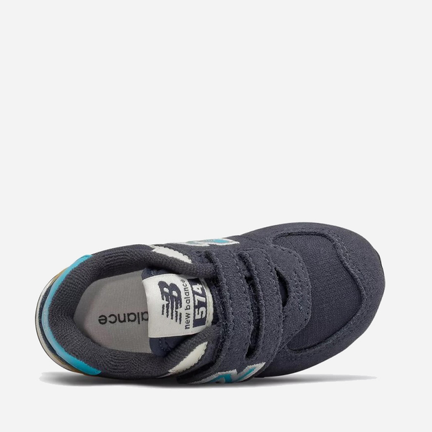 Дитячі кросівки для хлопчика New Balance 574 IV574MS2 25 Темно-сині з блакитним (195173119304) - зображення 3