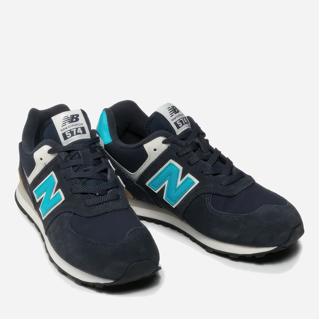 Дитячі кросівки для хлопчика New Balance 574 PC574MS2 34.5 Темно-сірі (195173141732) - зображення 3