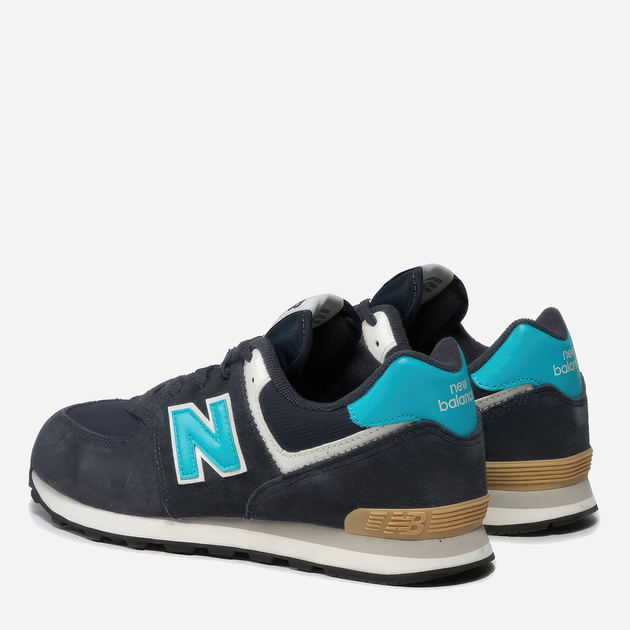 Дитячі кросівки для хлопчика New Balance 574 PC574MS2 34.5 Темно-сірі (195173141732) - зображення 4