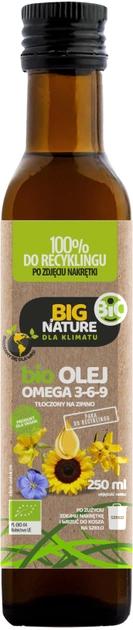 Olej Big Nature Bio Omega 3-6-9 250 ml (5903351628976) - obraz 1