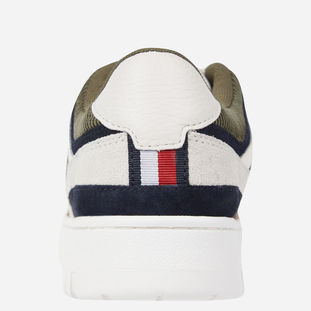 Sneakersy męskie skórzane Tommy Hilfiger FM0FM04794GTU 46 (12US) Brązowy/Biały (8720645234456) - obraz 3