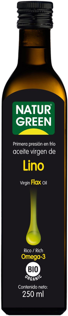 Olej lniany Naturgreen Aceite Lino Bio Organic 250 ml (8437011502209) - obraz 1