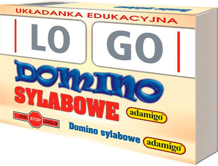 Gra planszowa Adamigo Domino Sylabowe Logo (5902410004812) - obraz 1