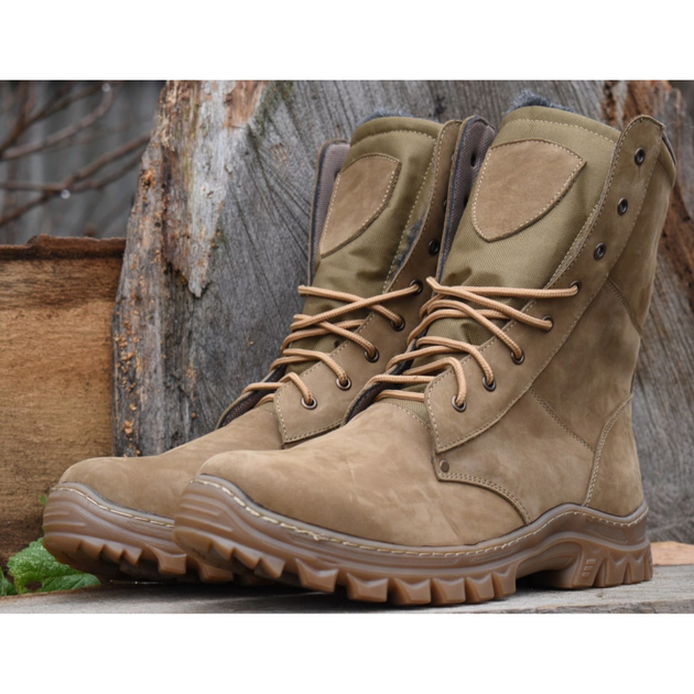 Демисезонные Берцы Тактические Ботинки Мужские Кожаные 47р (31 см) MSD-000017-RZ47 - изображение 1