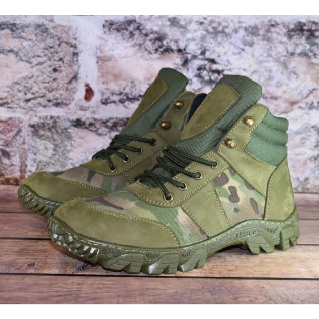 Демисезонные Берцы Тактические Ботинки Мужские Кожаные 46р (30,5 см) MSD-000093-RZ46 - изображение 1