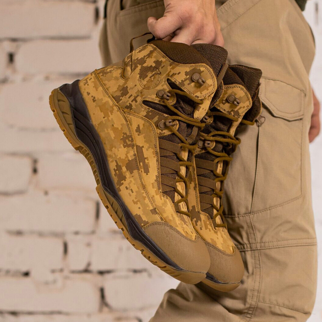 Демисезонные Берцы Тактические Ботинки Мужские Кожаные 42р (28,1 см) STD-000057-RZ42 - изображение 1