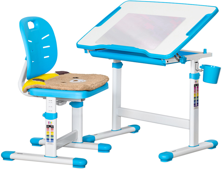 Комплект Evo-kids Evo-06 Ergo Blue (стол + стул) (Evo-06 Ergo BL) - изображение 1