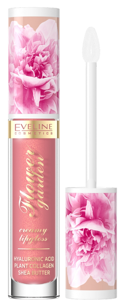 Блиск для губ Eveline Cosmetics Flower Garden кремовий 01 4.5 мл (5903416052395) - зображення 1