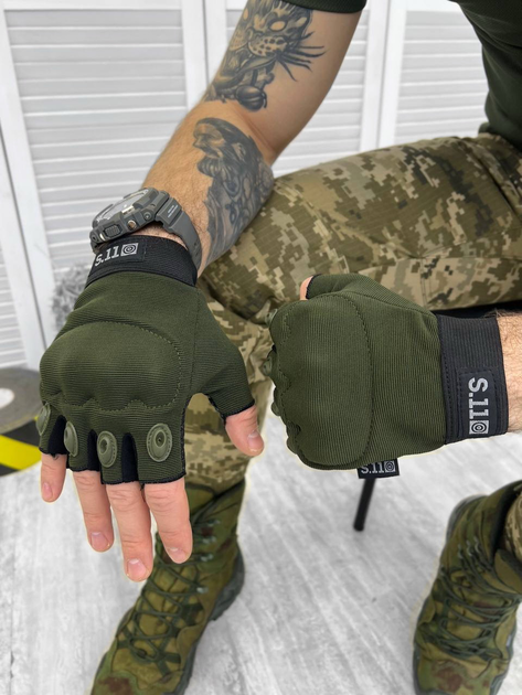 Тактичні рукавички M-Pact Tactical Gloves Elite Olive XXL - зображення 1