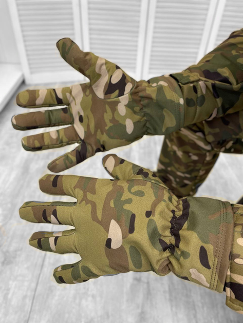 Тактичні рукавички Tactical Gloves Multicam L - изображение 2