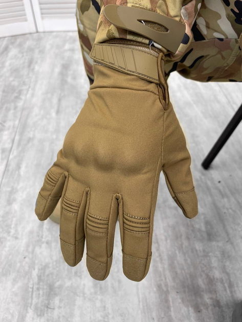 Тактичні зимові рукавички Tactical Gloves Coyote XL - изображение 2