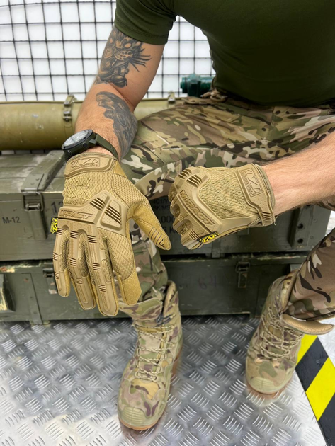 Тактичні рукавички Mechanix Wear M-Pact Coyote S - изображение 1