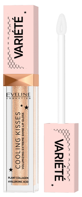 Блиск для губ Eveline Cosmetics Variete збільшення об'єму губ з ефектом охолодження 01 Ice Mint 6.8 мл (5903416038016) - зображення 1