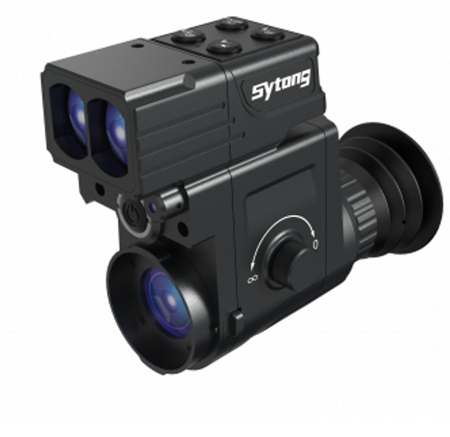 Цифрова насадка монокуляр Sytong HT-77LRF (до 200м, з далекоміром, адаптер до 45 мм) - зображення 1