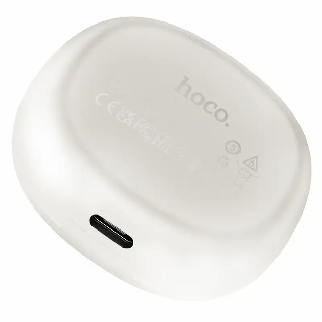 Навушники бездротові HOCO EQ3 Smart true wireless BT headset Milky White - изображение 4