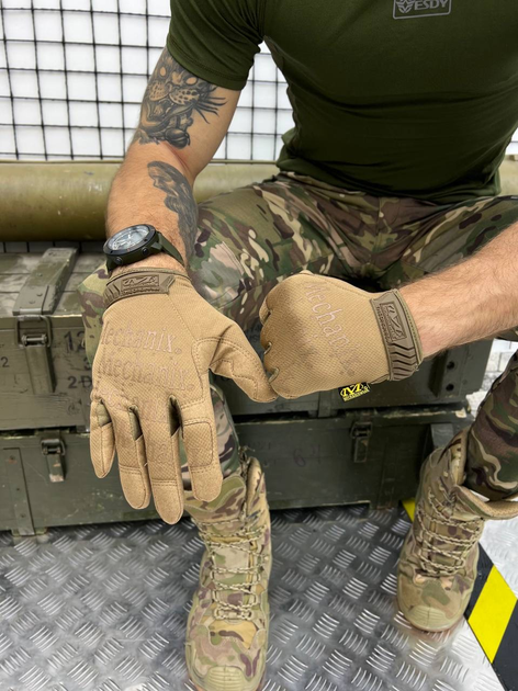 Тактичні рукавички Mechanix Wear M-Pact Coyote Elite M - изображение 1