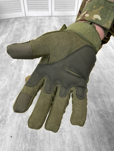 Тактичні зимові рукавички Tactical Gloves Хакі S - зображення 2