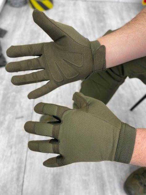 Тактичні рукавички Olive Tactical Gloves Elite S - зображення 1