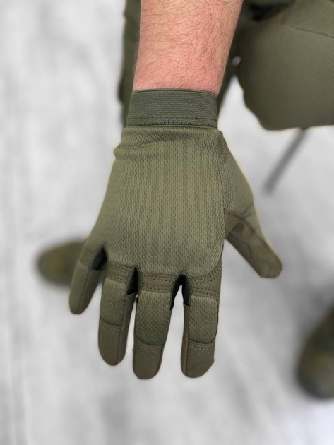 Тактичні рукавички Olive Tactical Gloves Elite L - изображение 2