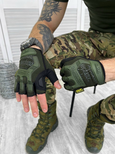 Тактичні рукавички Mechanix Wear M-Pact Olive Elite M - изображение 1