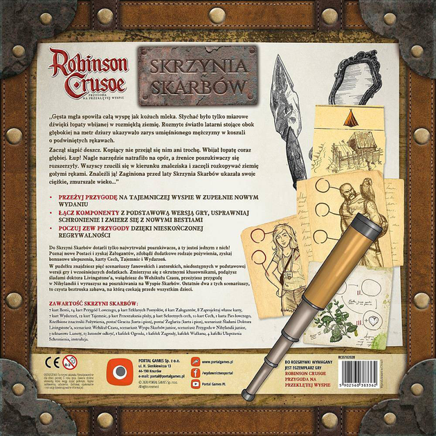 Додаток до настільної гри Portal Games Robinson Crusoe: Скриня зі скарбами (5902560383362) - зображення 2
