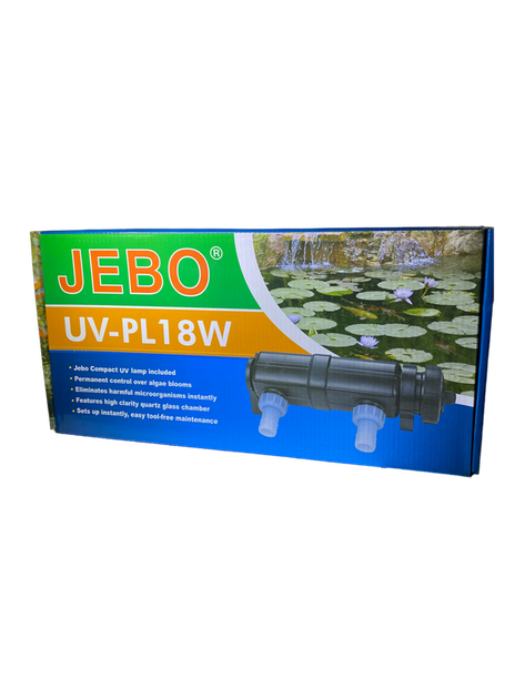 Ультрафіолетовий стерилізатор ставковий Jebo (18 Вт)/6 - Фото 2 Ультрафіолетовий стерилізатор ставковий Jebo (18 Вт)/6 - зображення 2