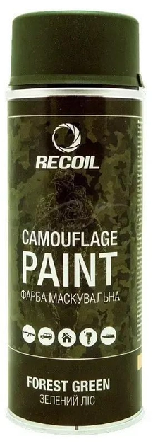 Краска для оружия маскировочная аэрозольная RecOil 400 мл Зелёный лес - изображение 1