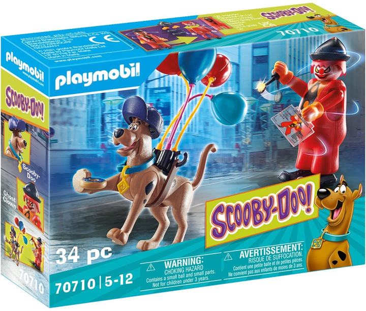 Набір фігурок Playmobil Scooby-Doo 70710 Пригода з Примарним Клоуном (4008789707109) - зображення 1