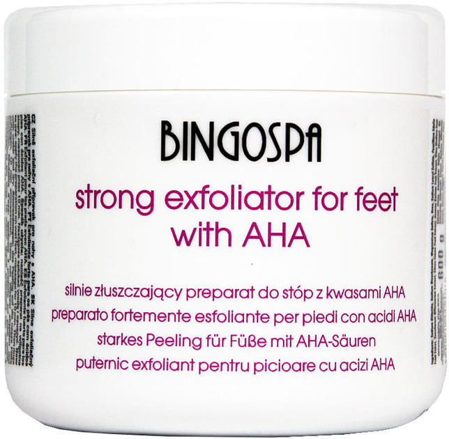 Balsam do stóp BingoSpa Strong Exfoliant for Feet with AHA 600 g (5901842002083) - obraz 1
