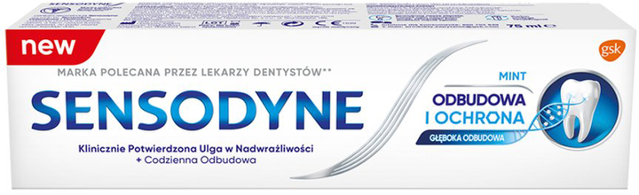 Зубна паста Sensodyne Відновлювальна та захисна з фтором 75 мл (5908311869161) - зображення 1