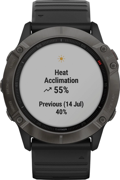 Смарт-часы Garmin Fenix 6 Sapphire Сarbon Grey DLC with Black Band (010-02158-10/11) - изображение 5