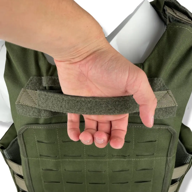 Плитоноска uaBRONIK (Plate Carrier) Олива (Закрытого типа) - изображение 3