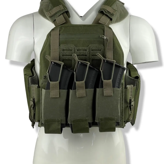 Плитоноска uaBRONIK (Plate Carrier) Олива (Закрытого типа) - изображение 5