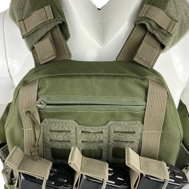 Плитоноска uaBRONIK (Plate Carrier) Олива (Закрытого типа) - изображение 8