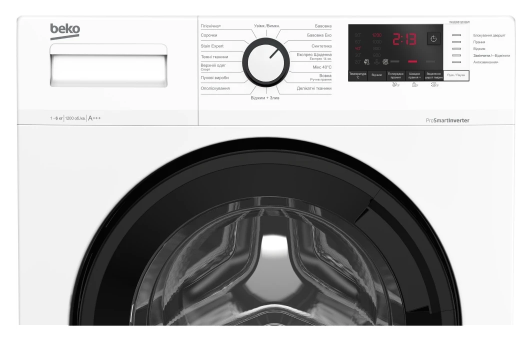 Пральна машина автоматична Beko WUE6612IXBW (6912951) Б/У - изображение 5