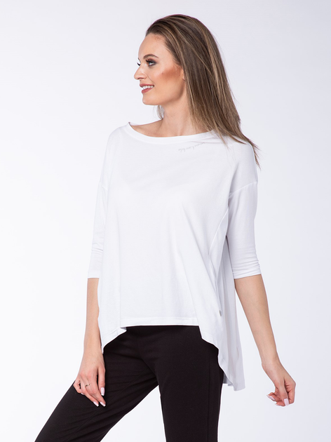 Bluzka damska elegancka Look Made With Love 32 S/M Biała (5903999301491) - obraz 3