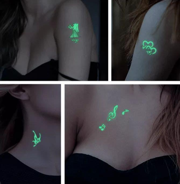 Что представляет из себя светящаяся в темноте татуировка