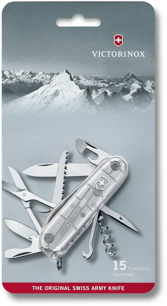 Ніж Victorinox Huntsman 91мм/15функ/сріблястий, блістер - зображення 1