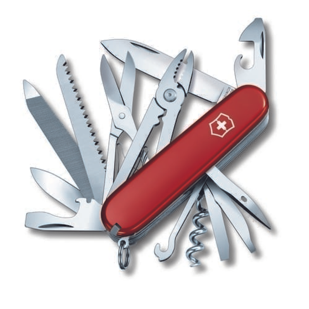 Ніж Victorinox Handyman 91мм/24функ/червоний - зображення 1