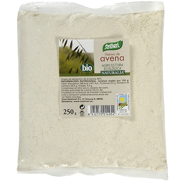 Борошно вівсяне Santiveri Naturalia Bio 250 г (8412170014954) - зображення 1