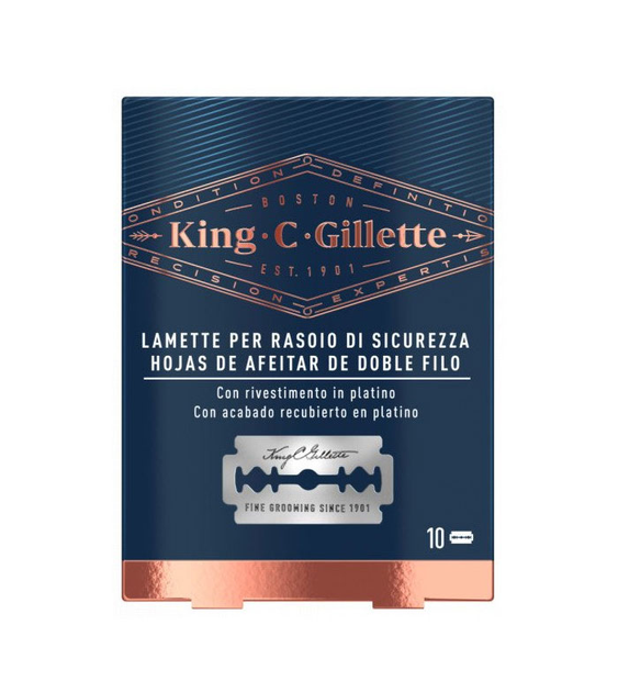 Ostrza wymienne do golarki Gillette King Double Edge Razor Blades 10 szt (7702018545216) - obraz 1