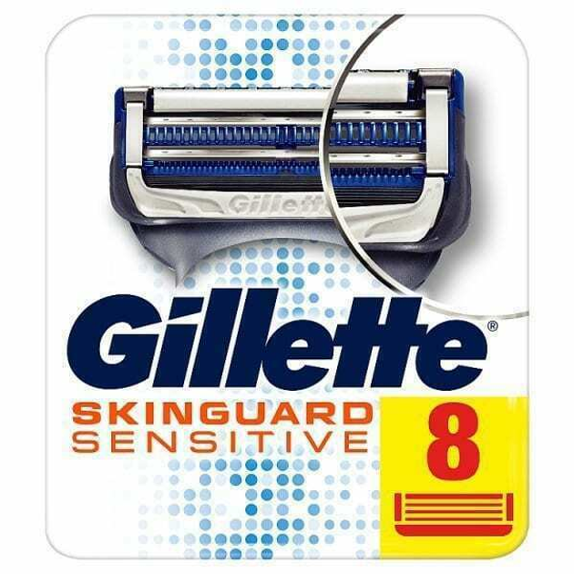 Wkłady wymienne do golarki Gillette Skinguard Sensitive Charger 8 szt (7702018495818) - obraz 1