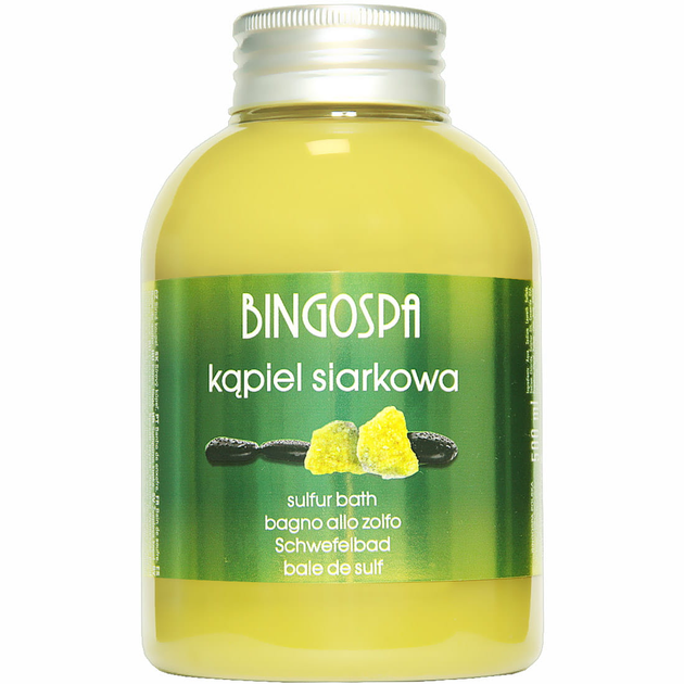 Pianka do kąpieli BingoSpa Siarkowa 500 ml (5901842007033) - obraz 1