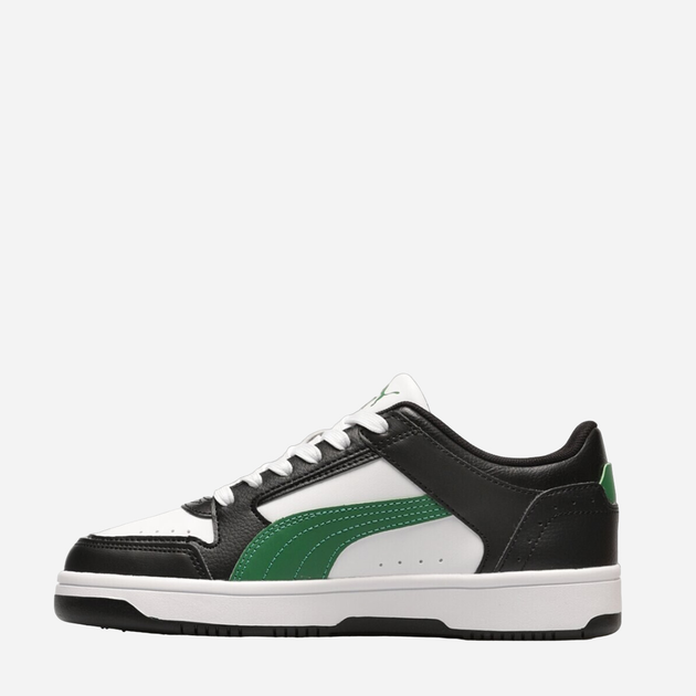 Sneakersy chłopięce Puma Rebound JOY Lo Jr 38198413 38.5 (5.5UK) Białe z zielonym (4065452844585) - obraz 3
